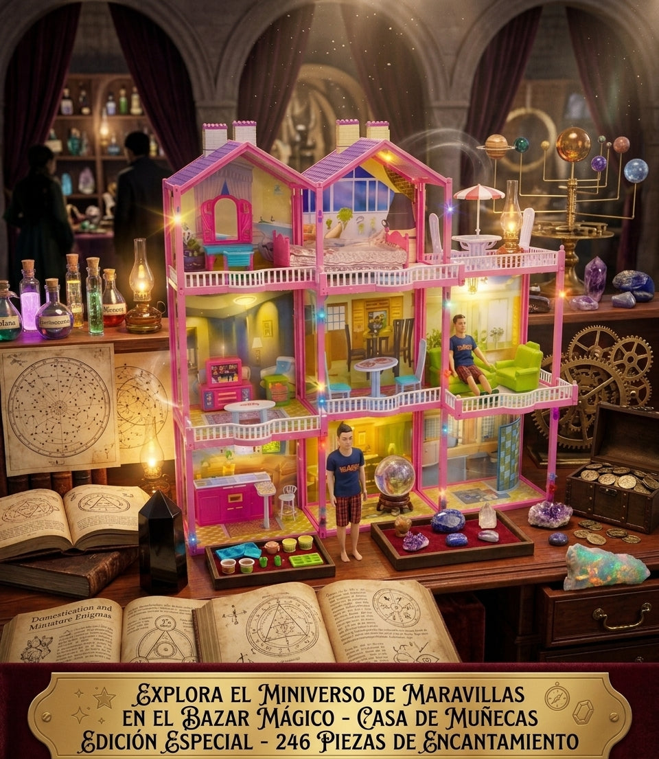 CASA DE MUÑECAS DE 3 PISOS