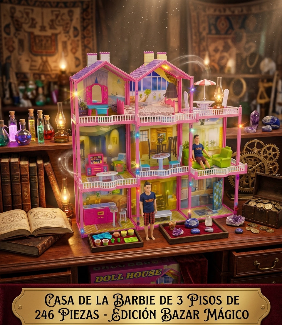 CASA DE MUÑECAS DE 3 PISOS