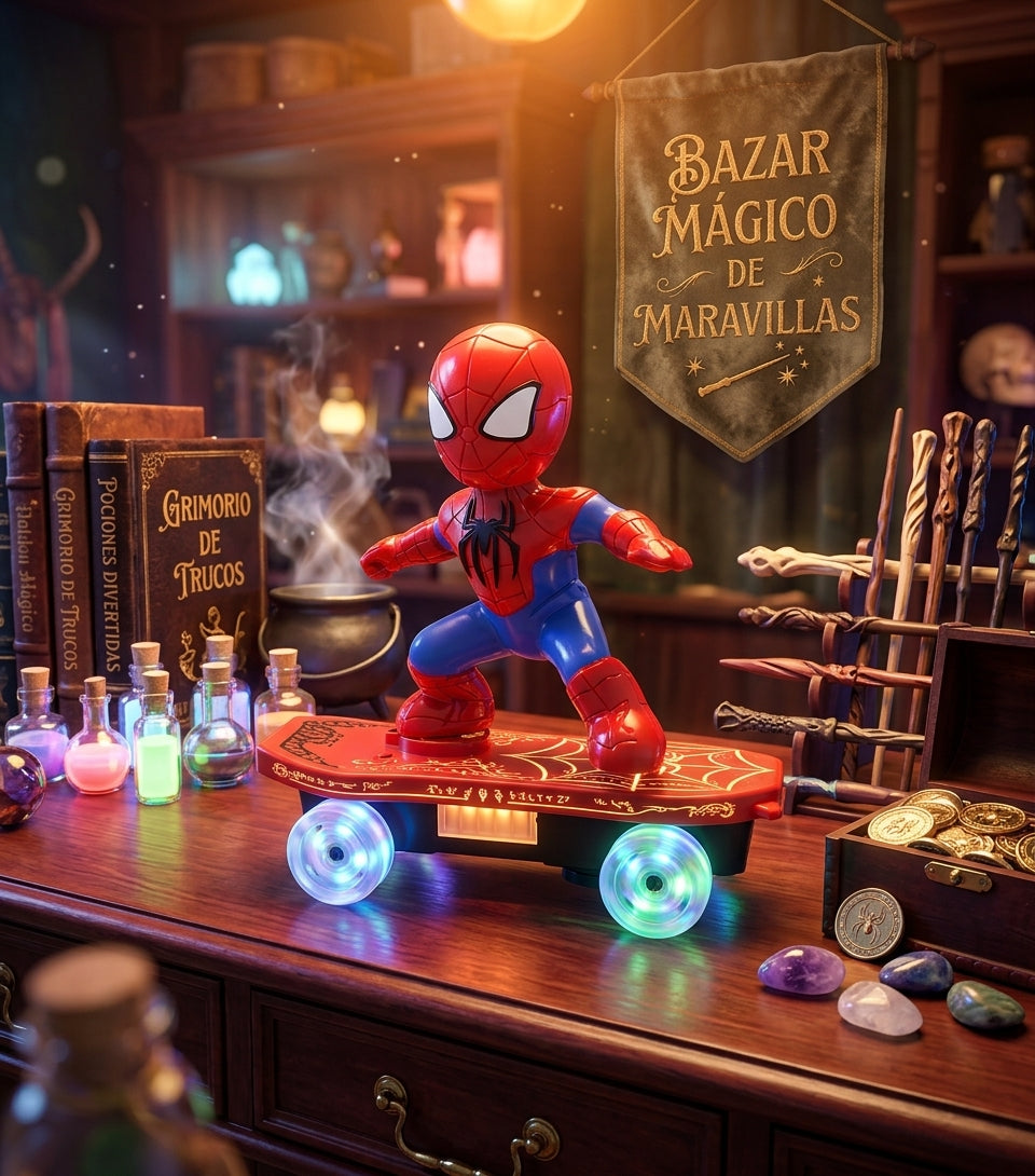 JUGETE DE SPIDER-MAN CON LUCES LED Y MÚSICA