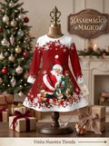 VESTIDO NAVIDEÑO DE SANTA CLAUS PARA DAMA