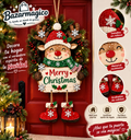 COLGANTE NAVIDEÑO DECORATIVO DE RENO PARA PUERTA